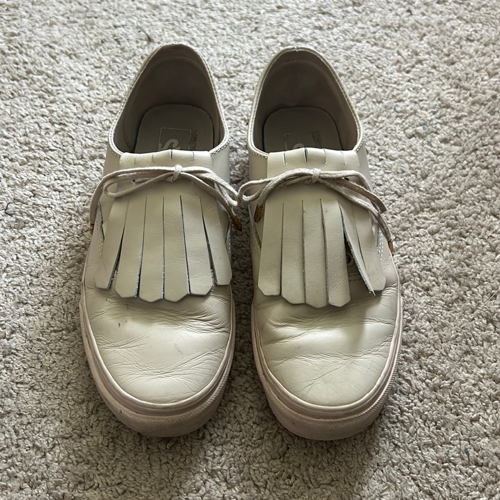 VANS UNISEX FRINGE DX - LEATHER (PINK / WHISPER / GOLD) Golf‎ Size 8/9.5
